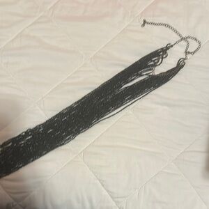 Elegant Black Beaded Necklace